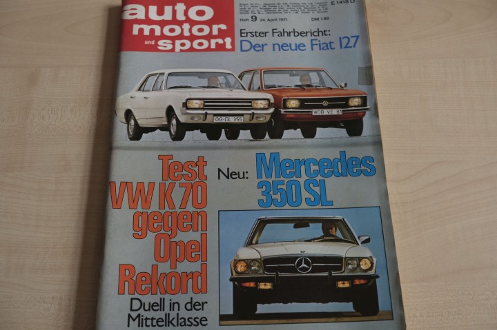 Deckblatt Auto Motor und Sport (09/1971)